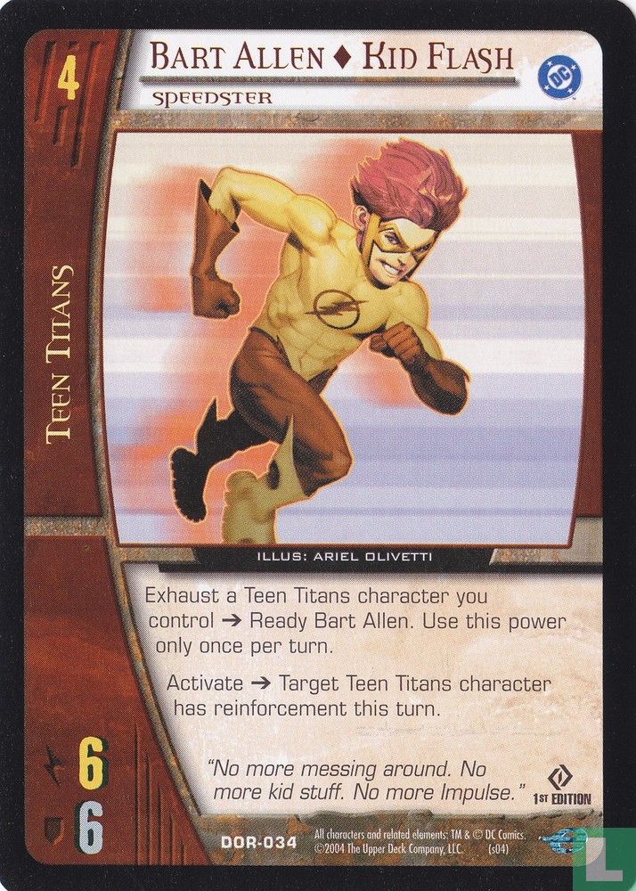 Bart Allen, Kid Flash, Speedster