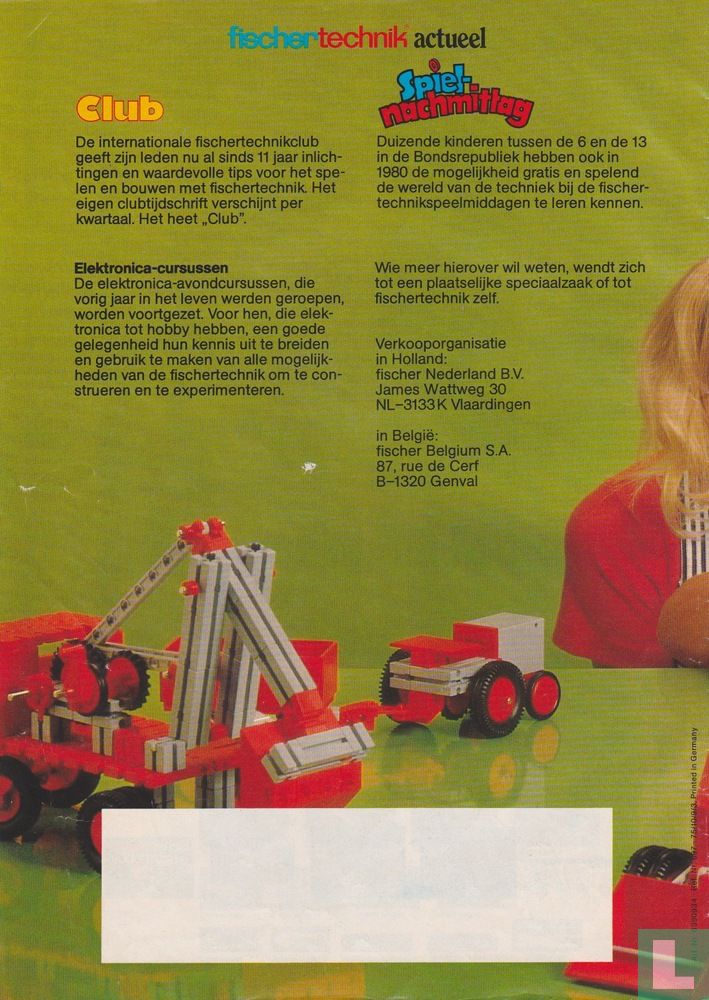 Catalogue Général Fischertechnik 1979/80 - Catalogue Allemand Vintage - État Très Bon (Sehr Guter Zustand)