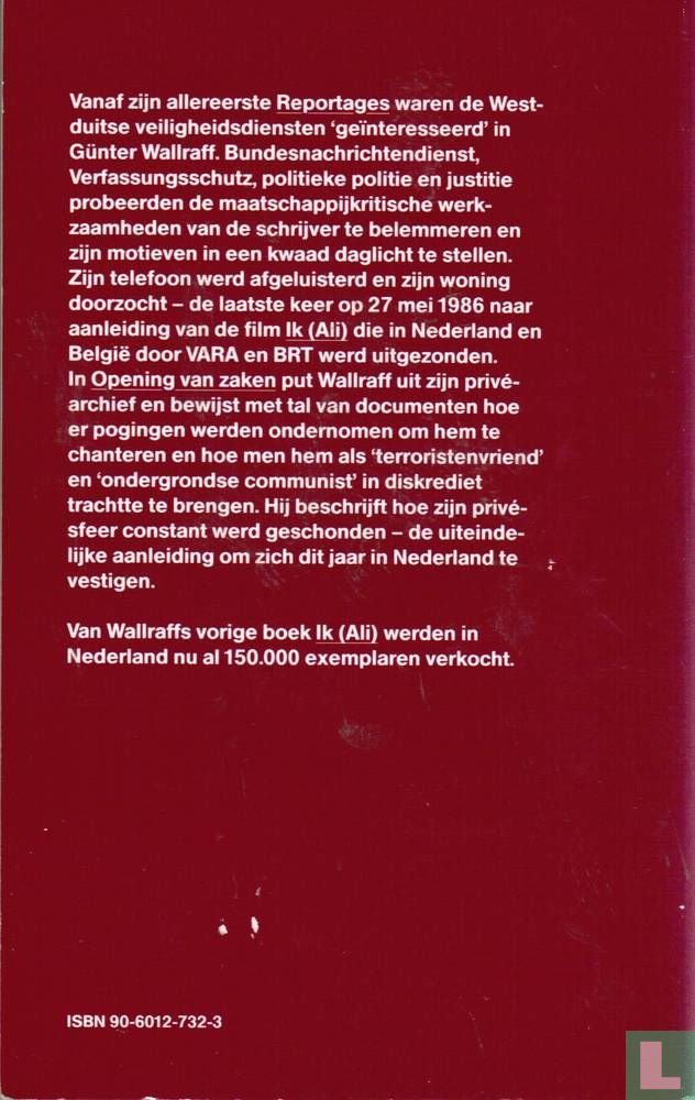 Opening van zaken