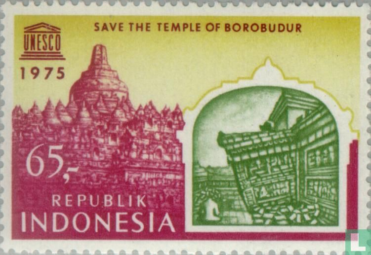 Behoud Borobudur tempel op Java