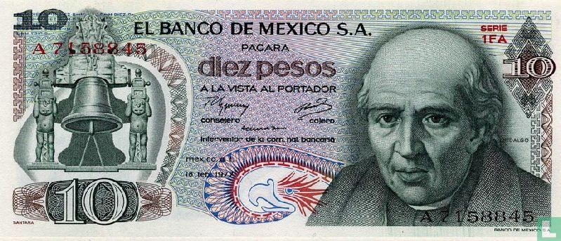 Mexique 10 Pesos