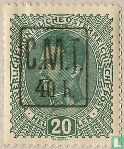 Karl I, surchargé