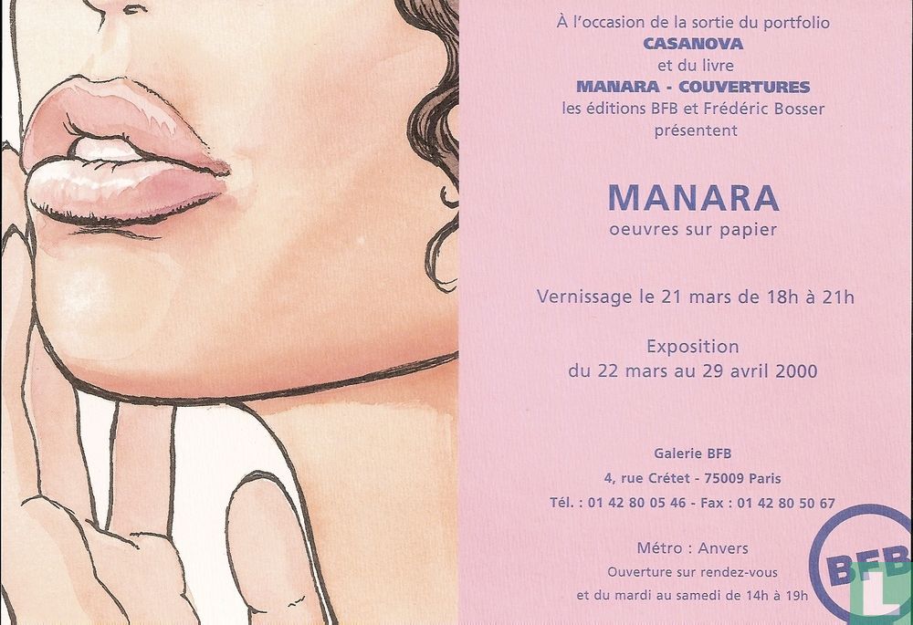 Manara - Oeuvres sur papier