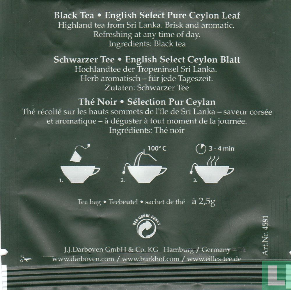 Englisch Select Pure Ceylon Leaf