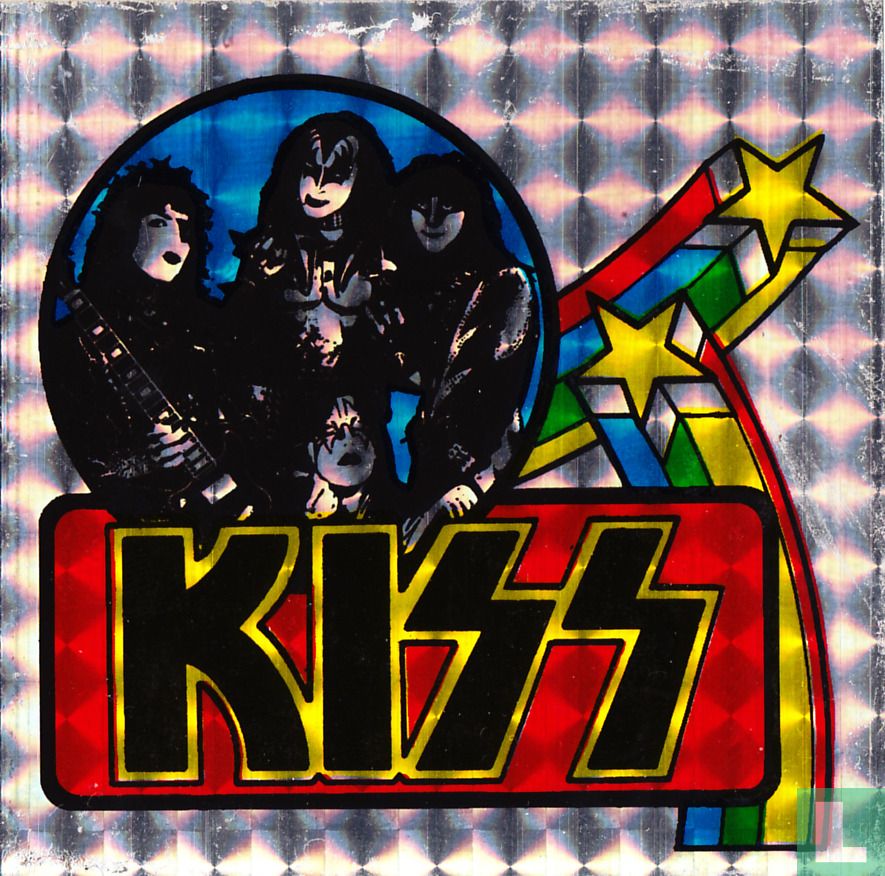 Kiss glitter sticker 2