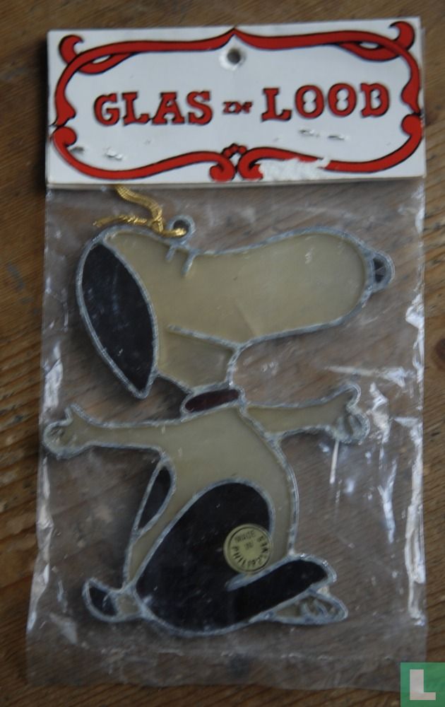 Snoopy glas in lood