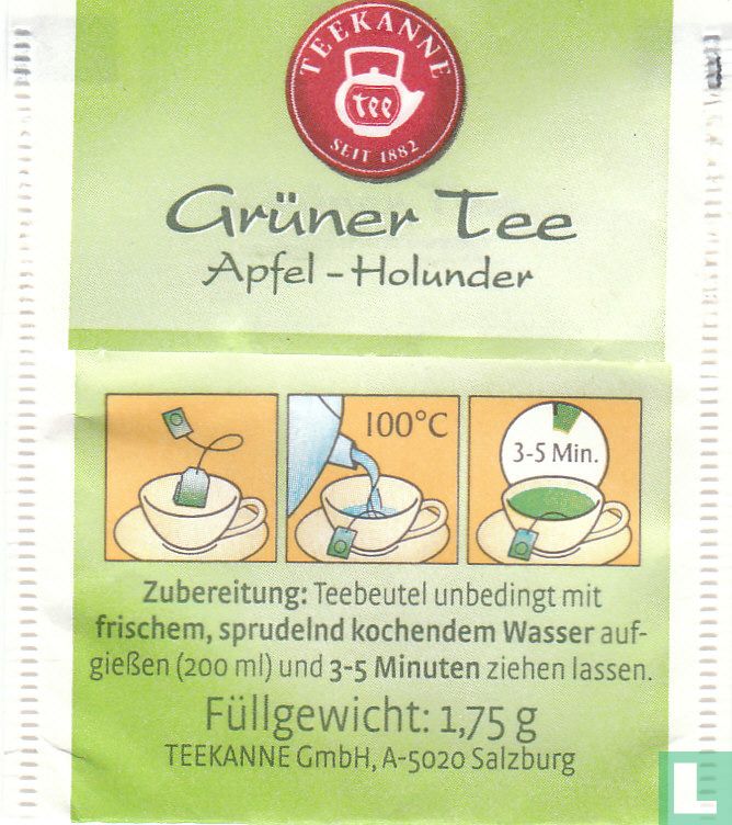 Grüner Tee Apfel-Holunder