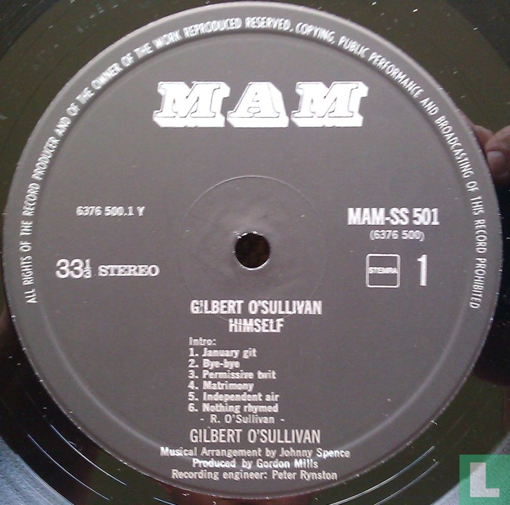 Gilbert O'Sullivan Himself