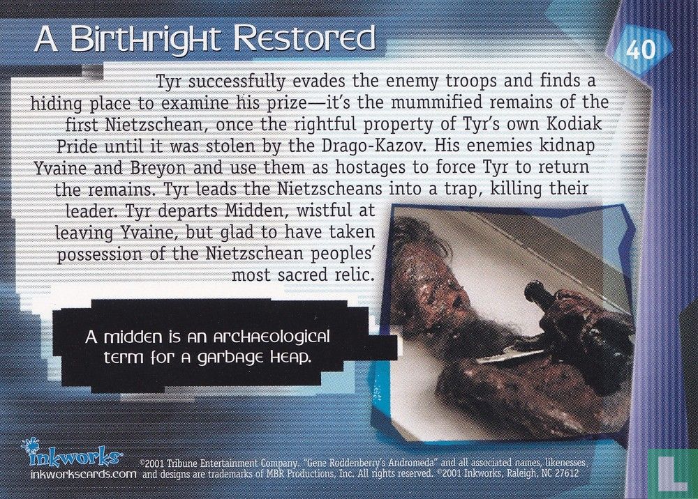 A Birthright Restored