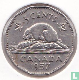 Canada 5 cents 1957
