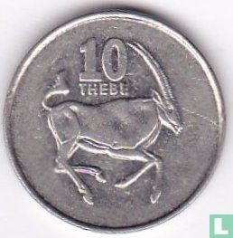 Botswana 10 thebe 2002