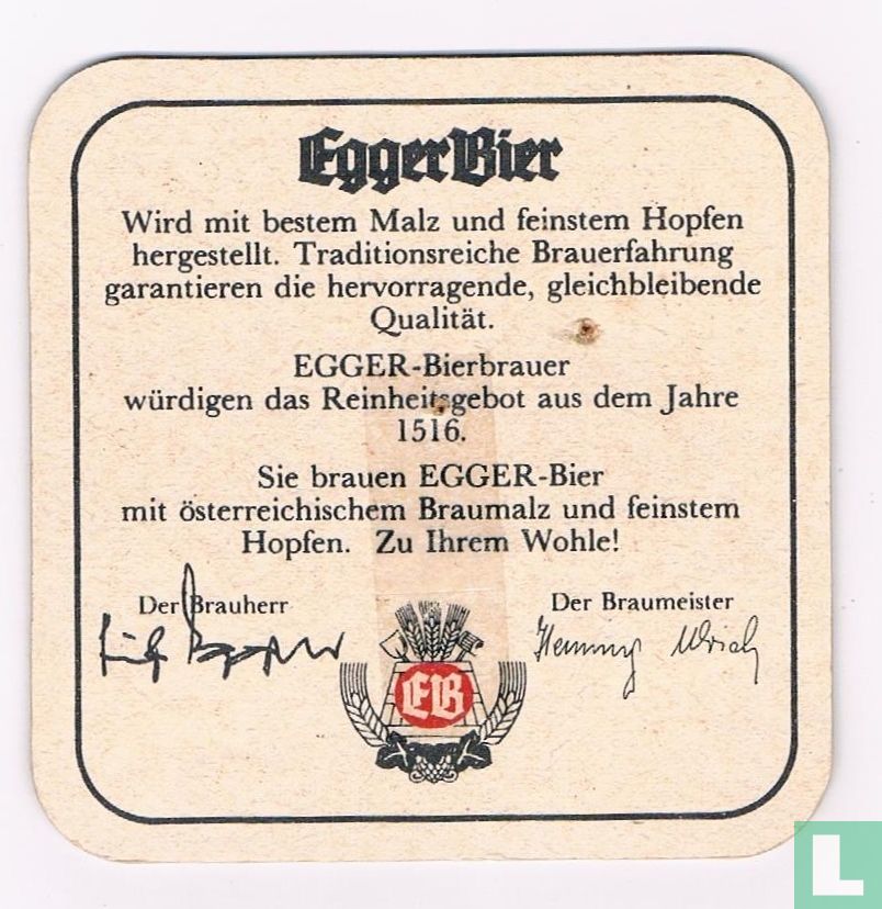 Egger Bier Wird mit bestem Malz