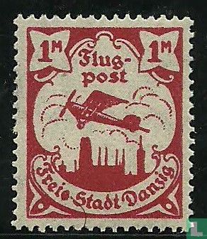 Flugzeug über Danzig 