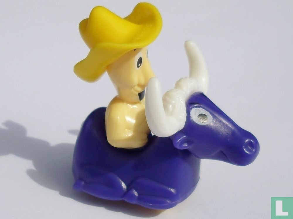 Buffle avec cavalier