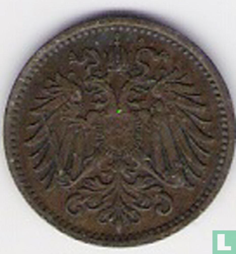 Austria 1 heller 1895