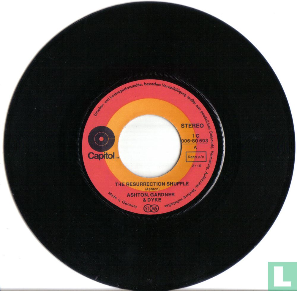 The resurrection shuffle Single 1C 006-80 693 (1971) - Ashton, Gardner ...