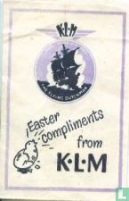 Easter Compliments from K.L.M.