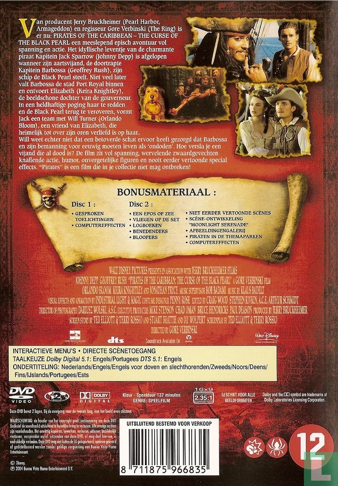 The Curse of the Black Pearl DVD 1 (2004) - DVD - LastDodo