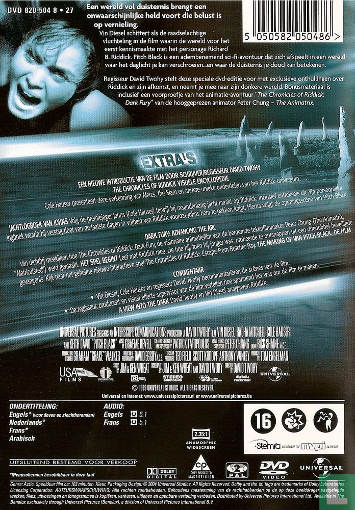 ven økse Fremhævet Pitch Black DVD 1 (2004) - DVD - LastDodo