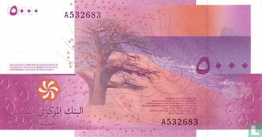 Comoros 5000 Francs