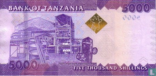 Tanzania 5000 Shilingi