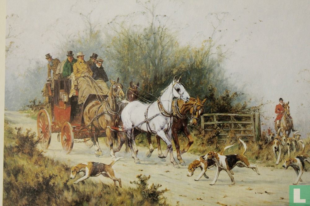 Engelse prent 1860-1942. Halt for the Hunt.