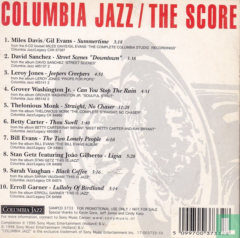 Columbia Jazz / The score