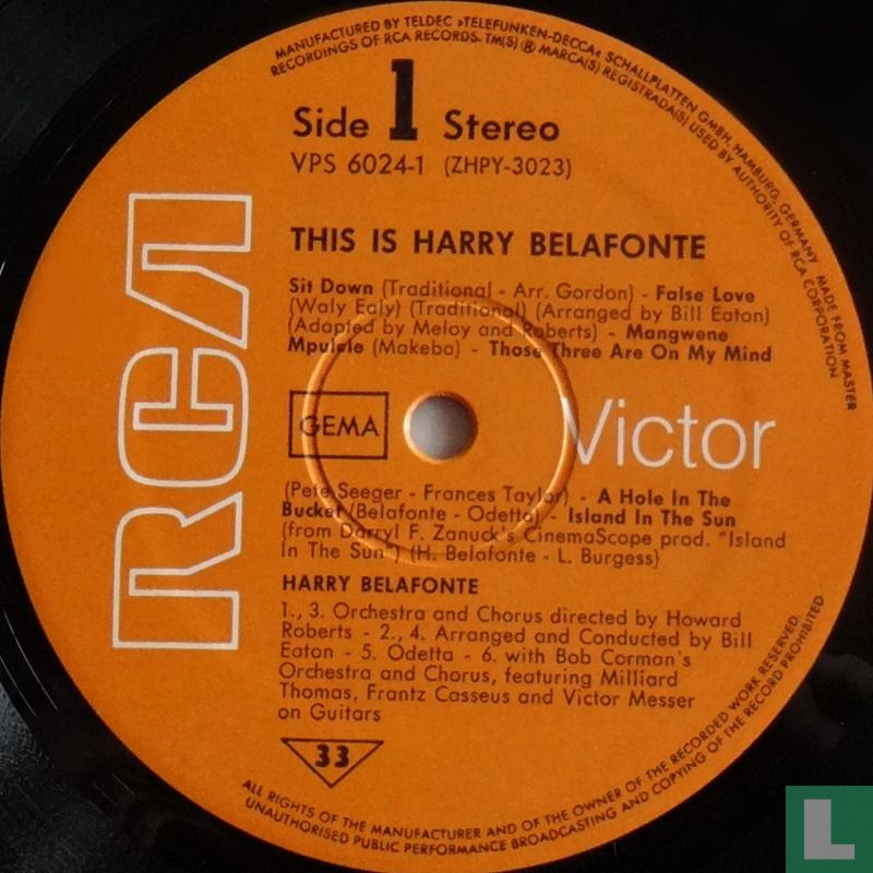This is Harry Belafonte