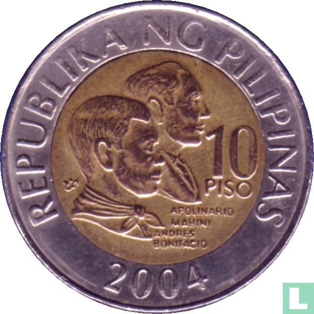 Philippines 10 piso 2004