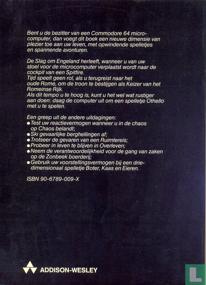 Het Commodore 64 computer-spelen boek