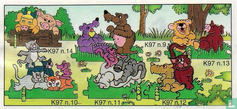 Plastikpuzzles - Bären