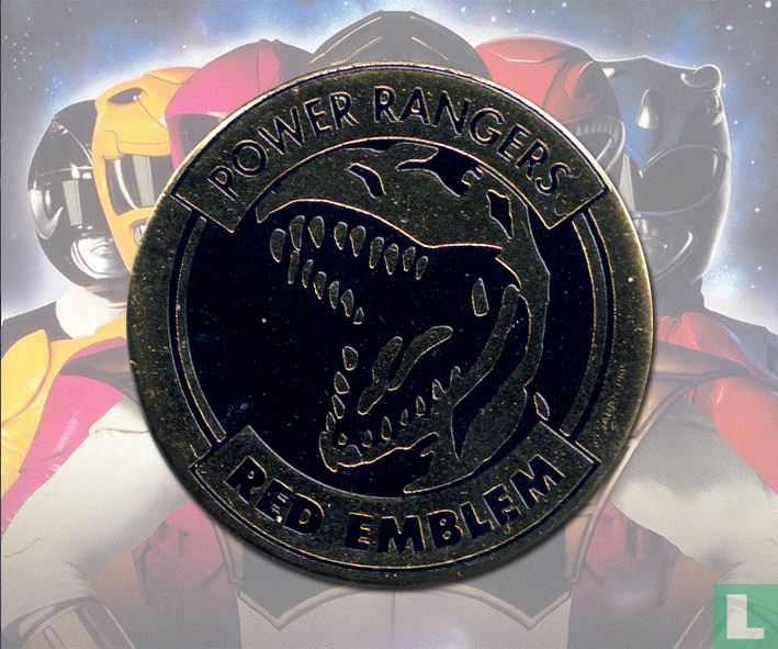 Power Ranger-Red Emblem 59 goud (1995) - Mighty Morphin Power Rangers ...