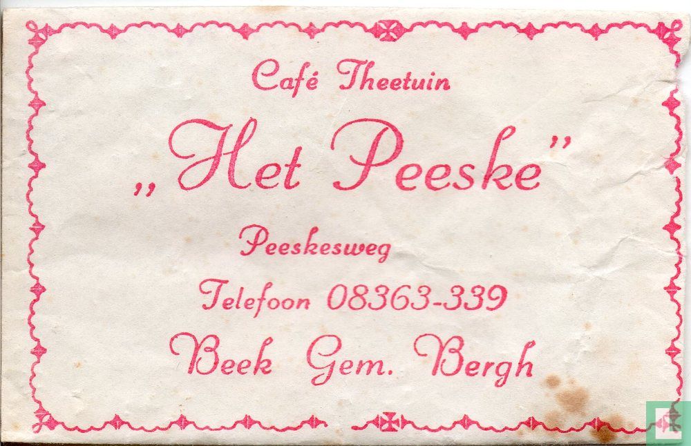 Café Theetuin "Het Peeske"