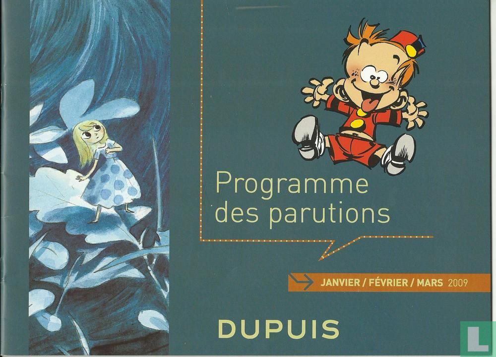 Programme des parutions
