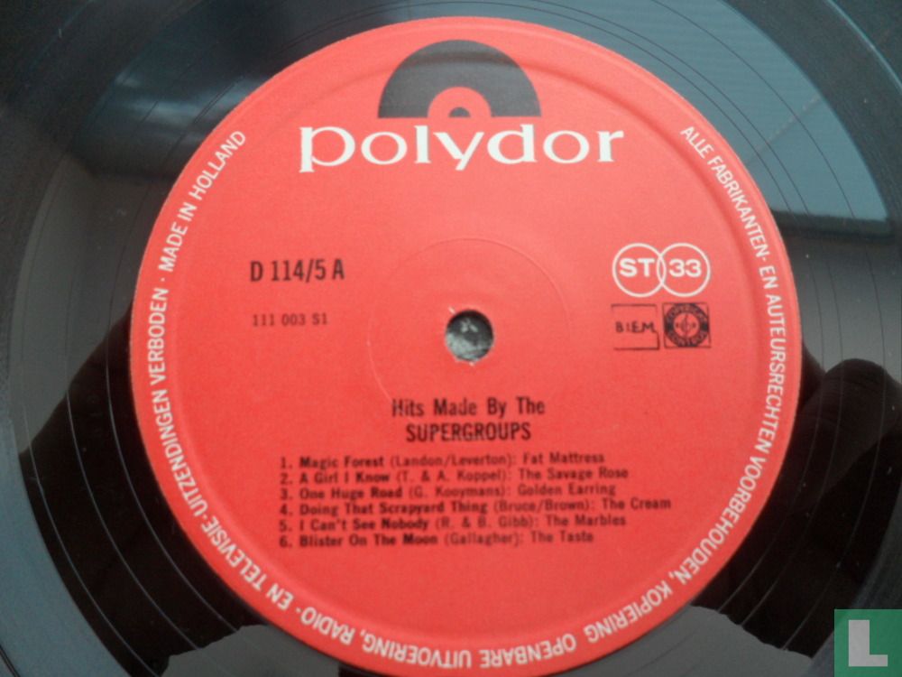 Hits Made by the Supergroups
