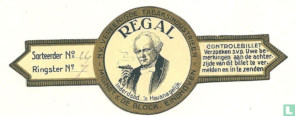 Regal - note de contrôle