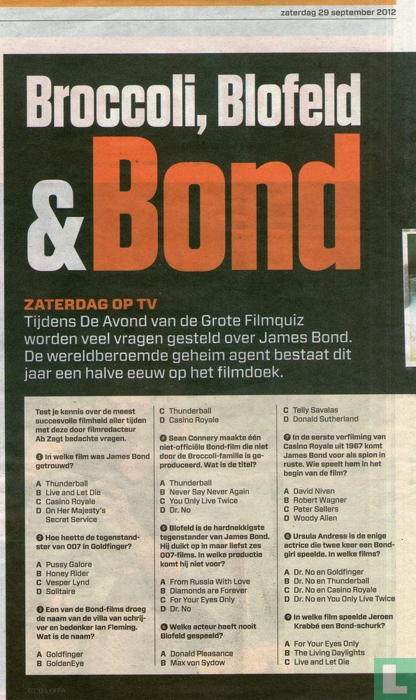 Broccoli, Blofeld & Bond
