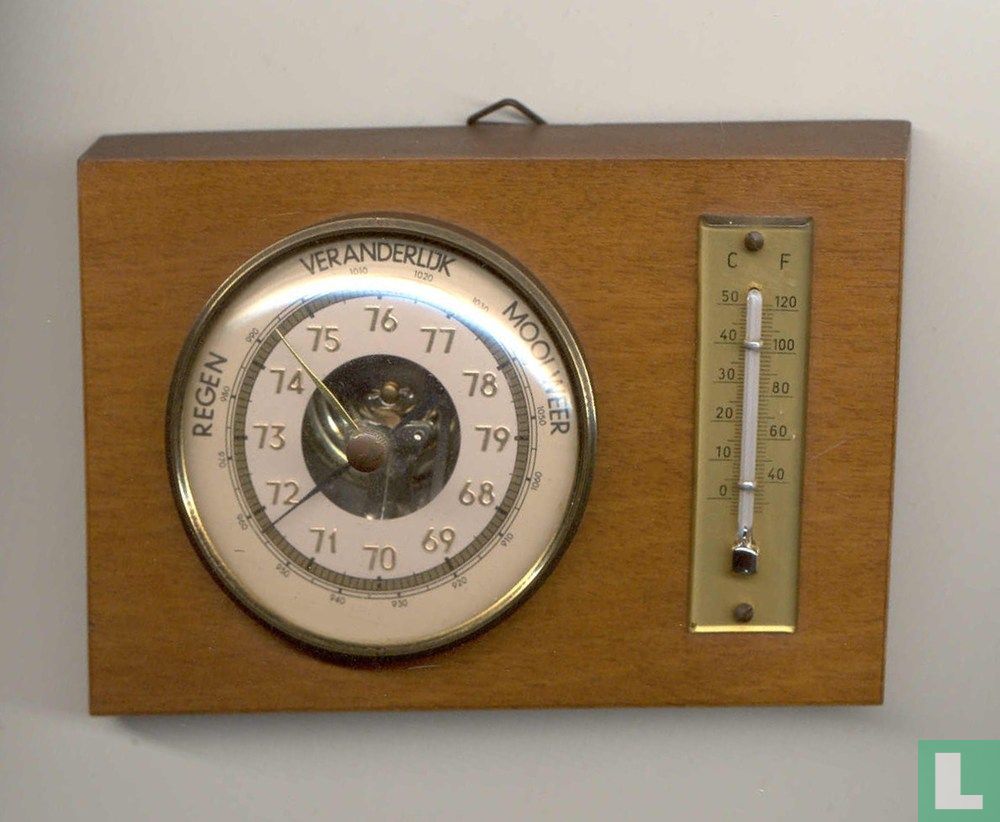 Barometer met thermometer