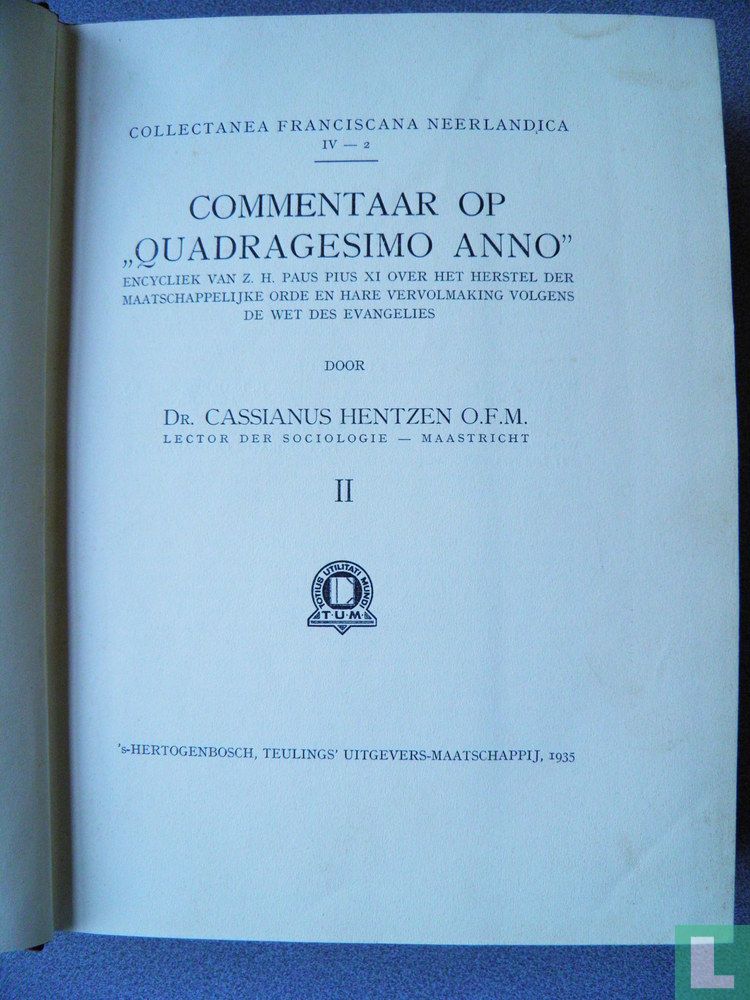 Commentaar op "Quadragesimo Anno"