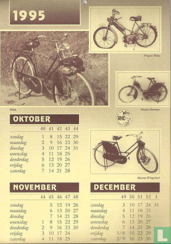 Bromfiets kalender 1995