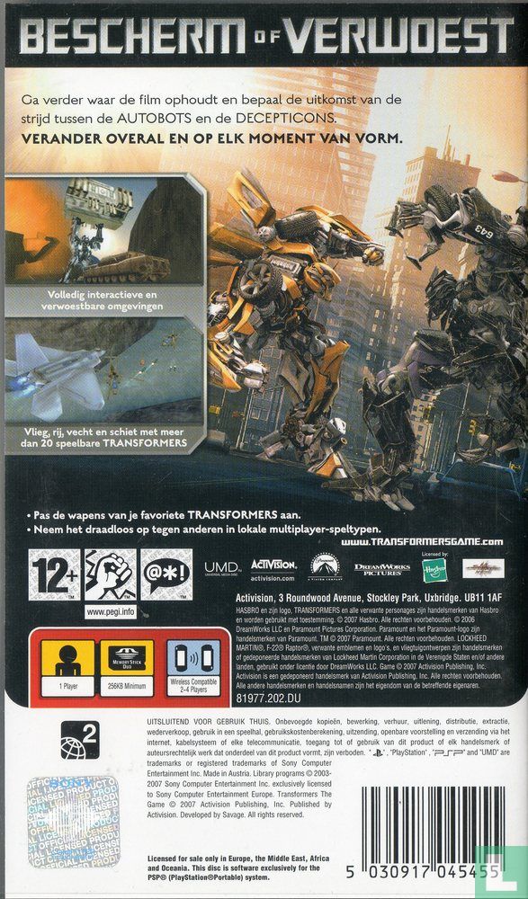 Transformers: The Game