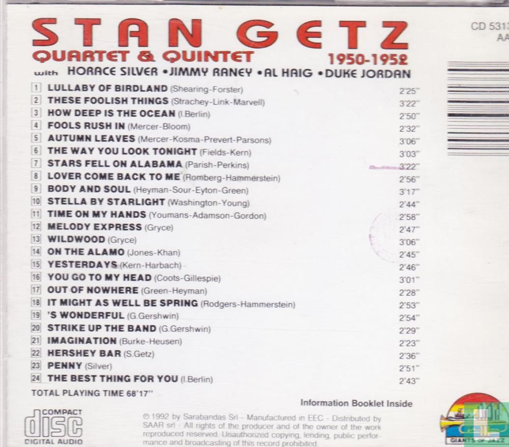 Quartet & Quintet: 1950-1952 
