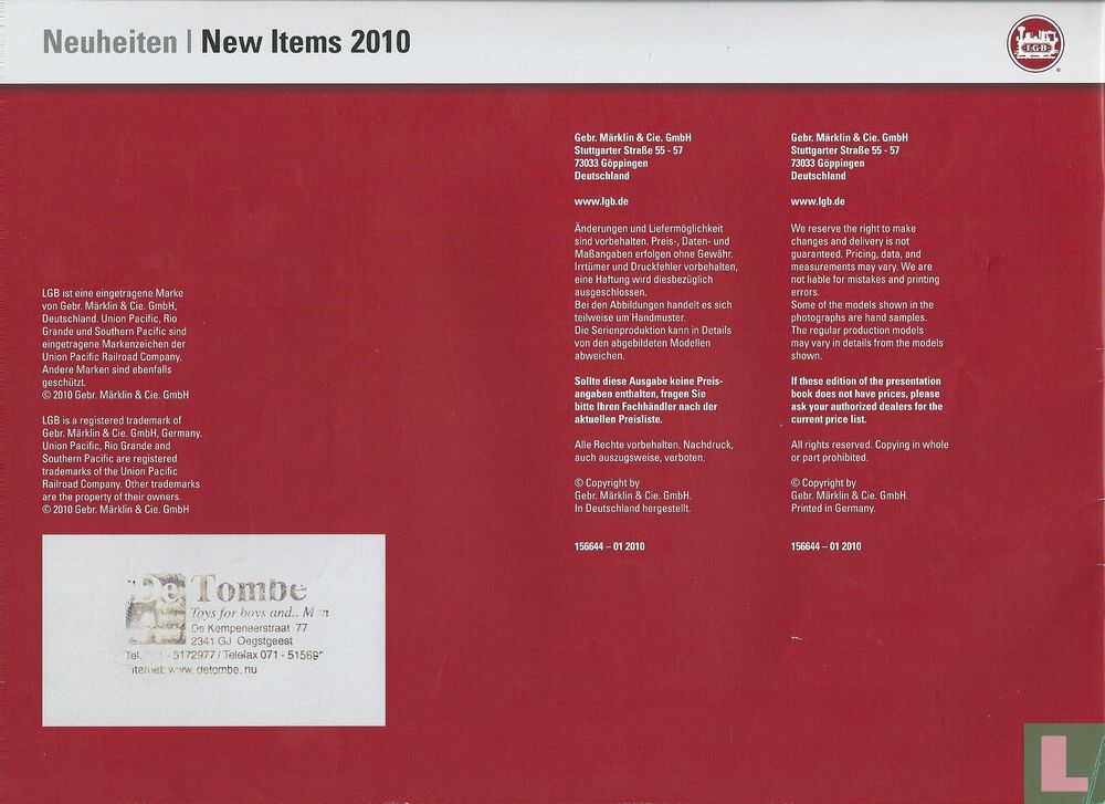 Noviteitenfolder