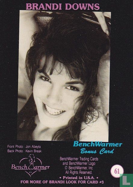 Brandi Downs 61 (1992) - Bench Warmer - 1992 Premier Editon - LastDodo