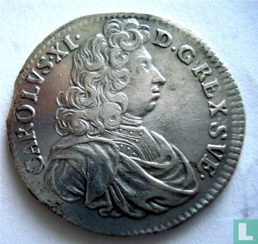 Suède 1 mark 1689