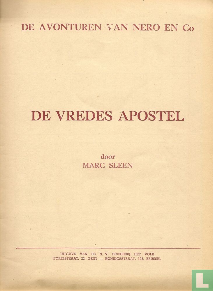 De pax apostel