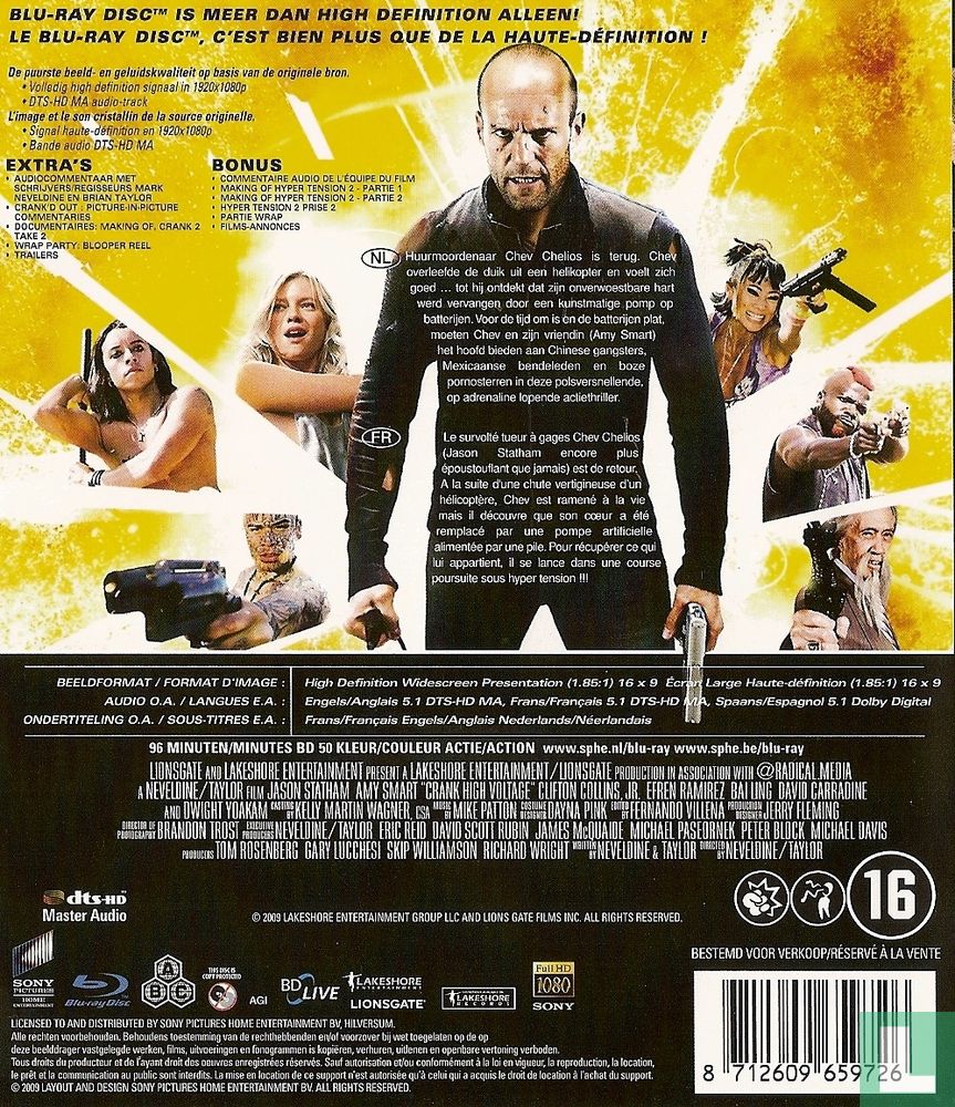 Crank - High Voltage Blu 2 (2009) - Blu-ray - LastDodo