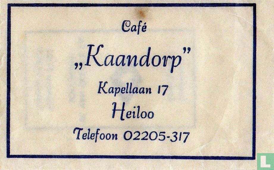 Café "Kaandorp"