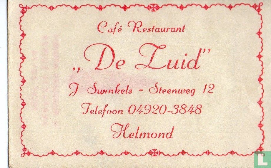 Café Restaurant "De Zuid"