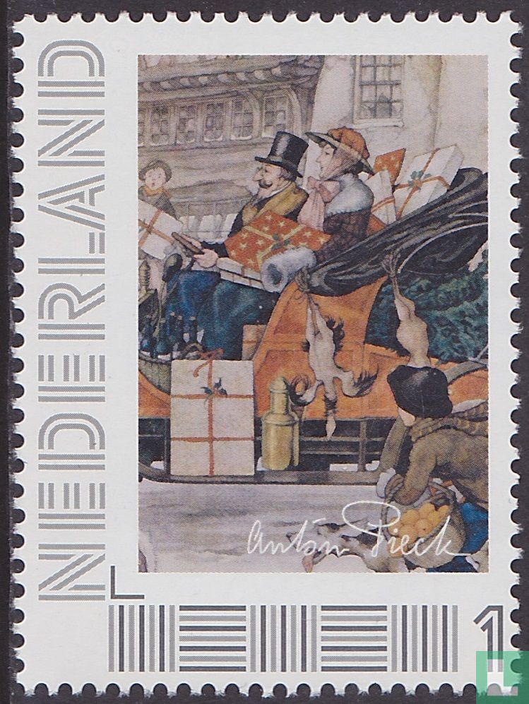 Anton Pieck - Achats de Noël